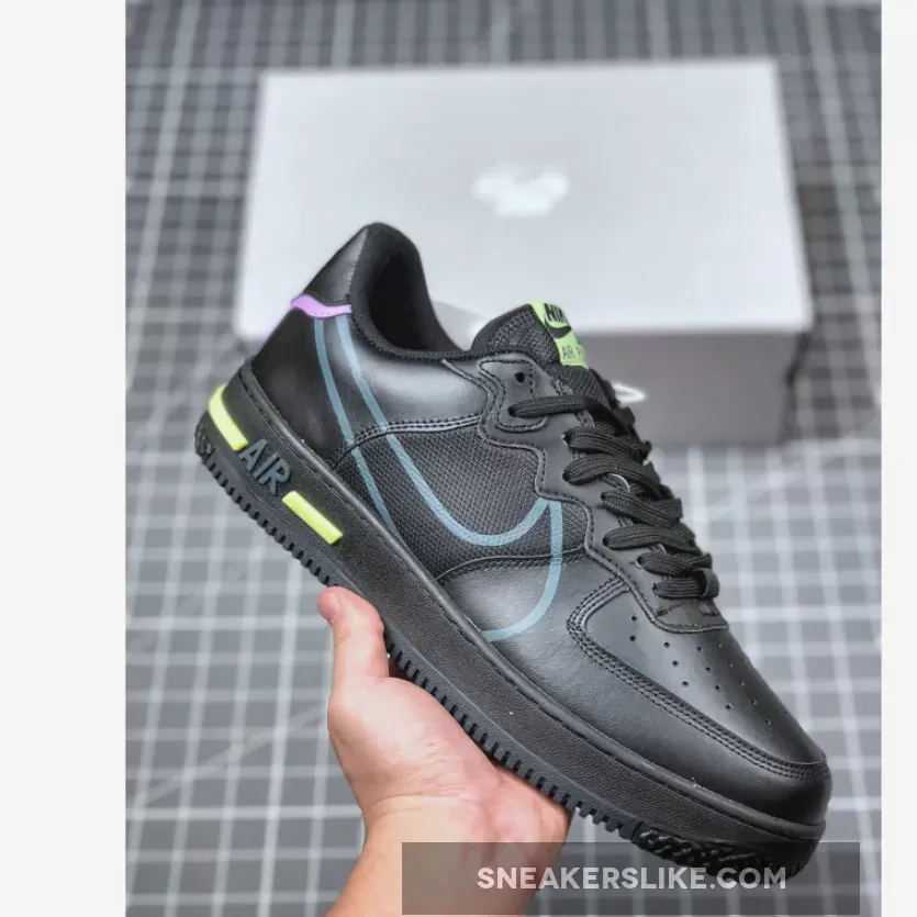 Nike Air Force 1 React D/MS/X Black CD4366-001 New Releases