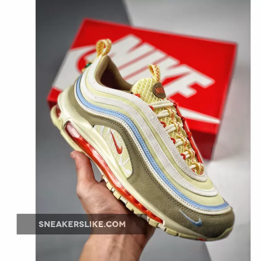 Nike Air Max 97 Alabaster Ivory Olive DX6037-781 For Sale