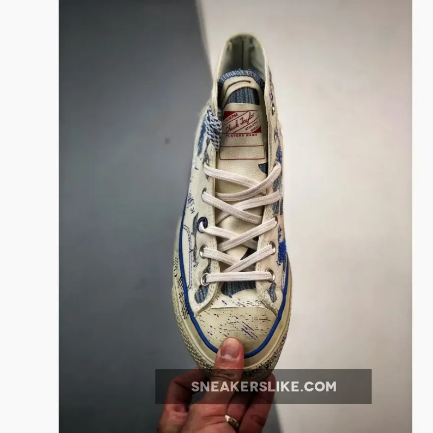 White Converse Womens / Ader Error x Converse Chuck 70 Hi White Blue A05351C