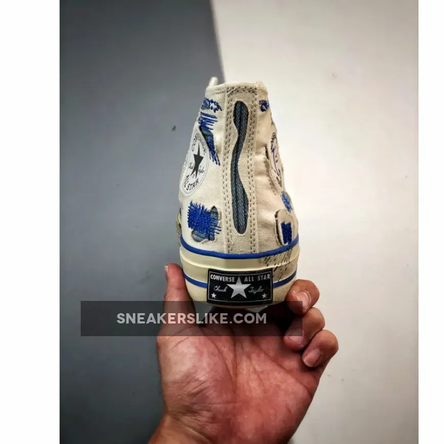 White Converse Womens / Ader Error x Converse Chuck 70 Hi White Blue A05351C