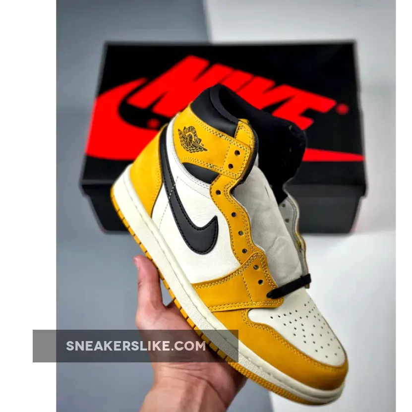 Air Jordan 1 High OG Yellow Ochre/Black/Sail DZ5485-401