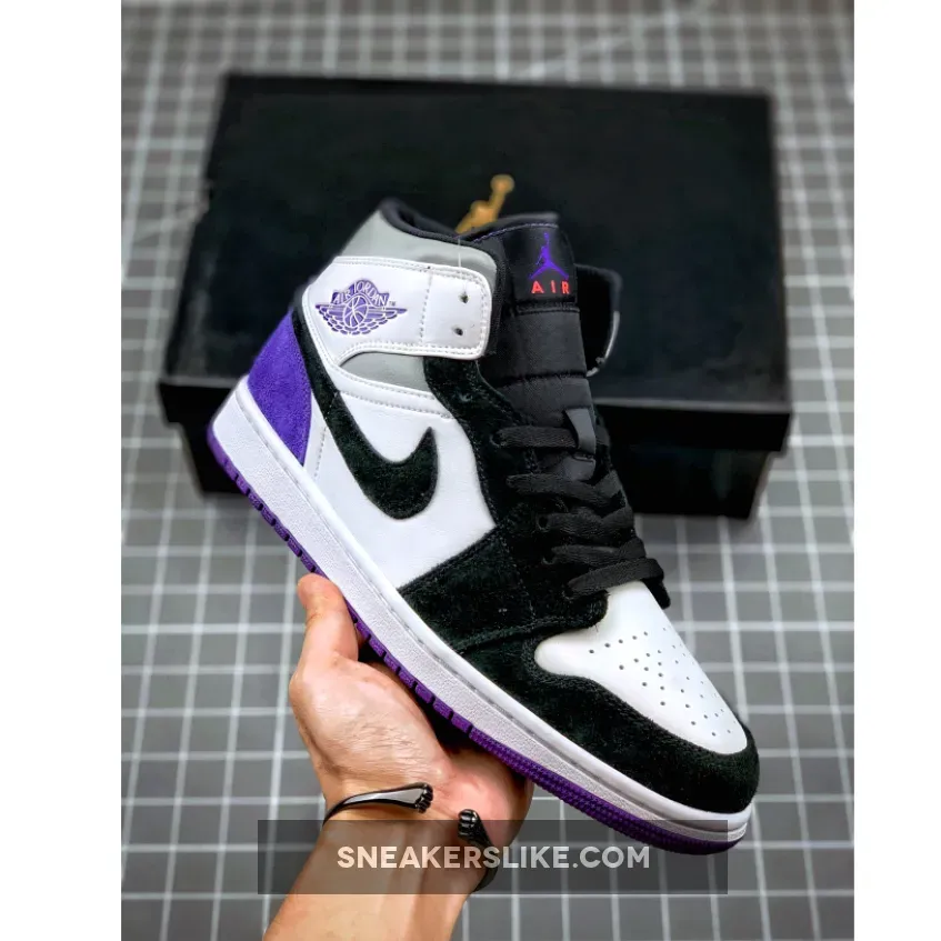 Air Jordan 1 Mid SE Court Purple Suede #jordan 1 se purple