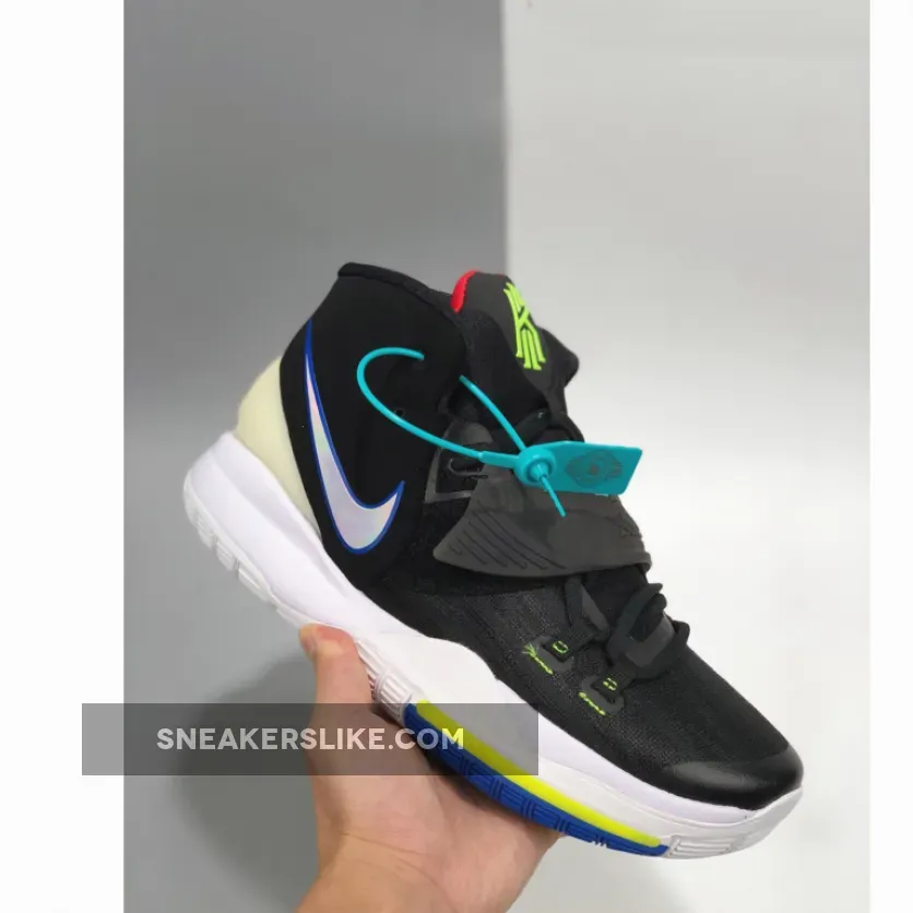 Nike Kyrie 6 'Iridescent Swooshes' Black/White-Soar-Dynamic Yellow Kyrie 6 Shutter Shades