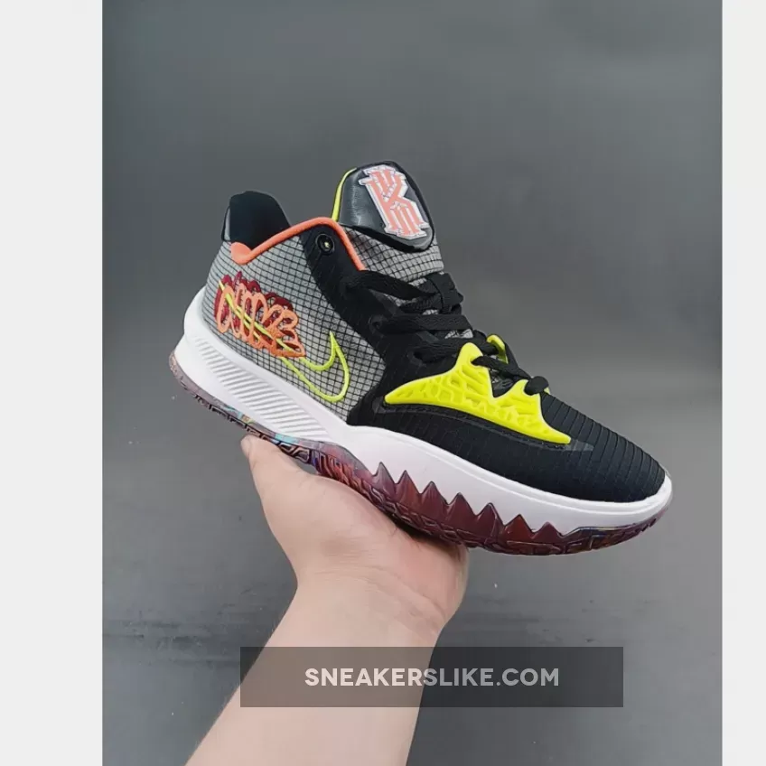 Nike Kyrie Low 4 Black Turf Orange - kyrie low 5 orange