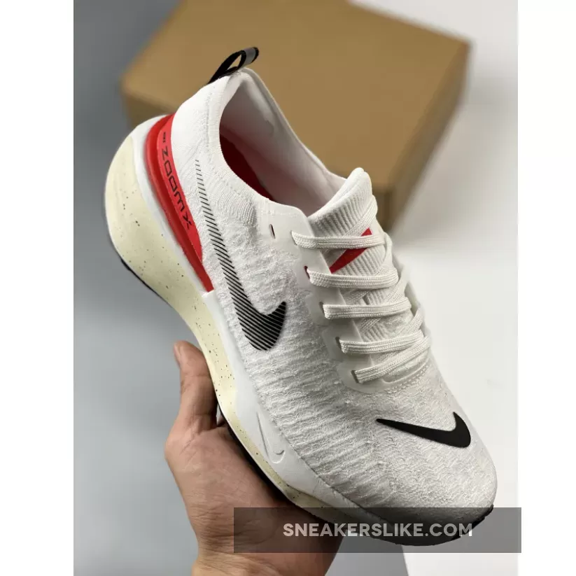 Nike ZoomX Invincible Run Flyknit 3 'White Bright Crimson' DR2615-101 New Releases
