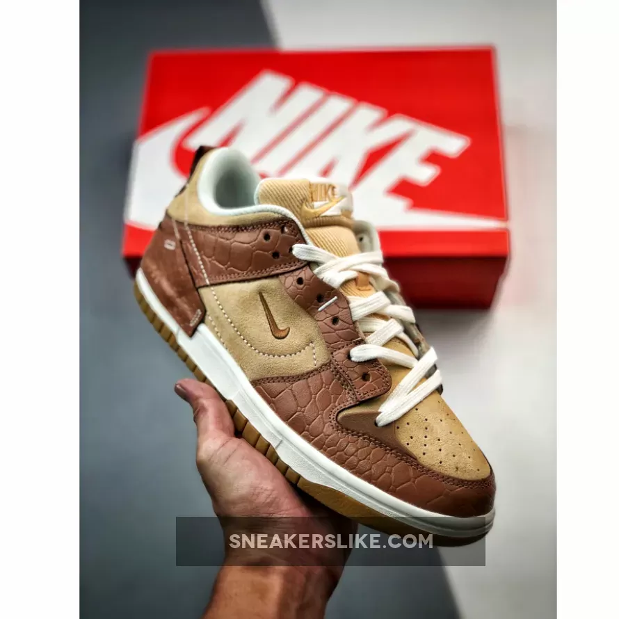 Nike Dunk Low Disrupt 2 'Brown Croc' #nike crocks