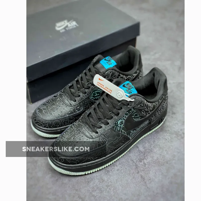 Space Jam x Nike Air Force 1 Low 'Computer Chip' DH5354-001 #space jam shoes air force 1