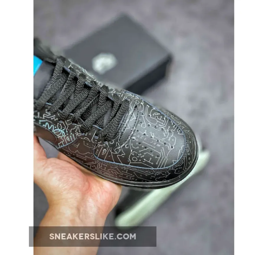 Space Jam x Nike Air Force 1 Low 'Computer Chip' DH5354-001 #space jam shoes air force 1