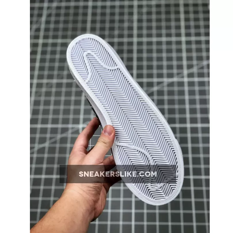 Nike Blazer Mid 77 Sketch White Black - nike blazer mid 77 scribble