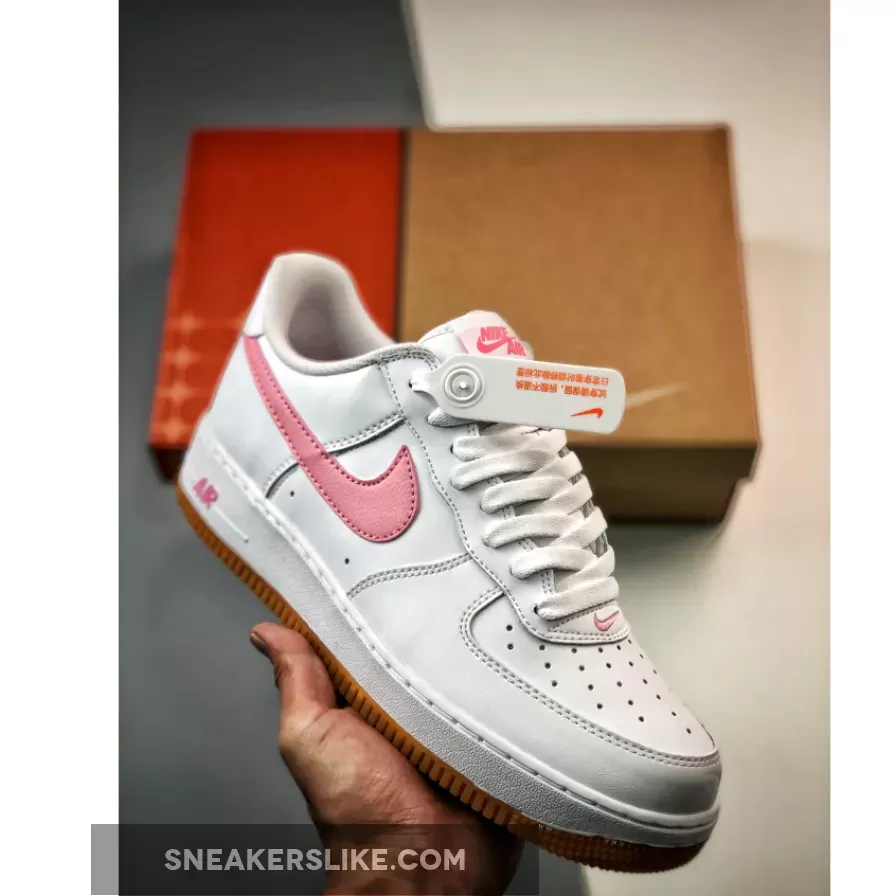 Nike Air Force 1 Low 'Since 82' White/Pink-Gum DM0576-101 / nike air force ones pink