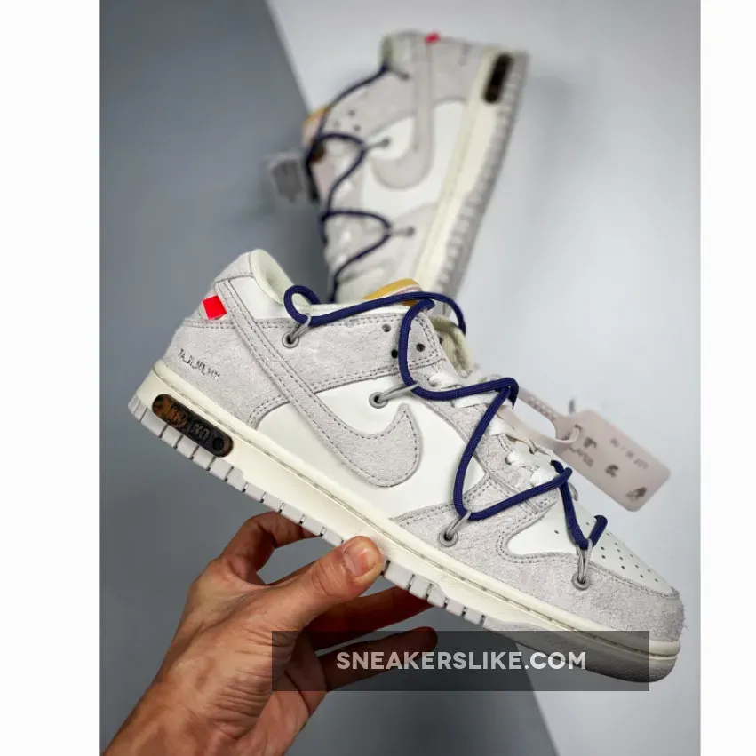 Off-White x Nike Dunk Low '18 To 50' Sail/Neutral Grey / dj0950