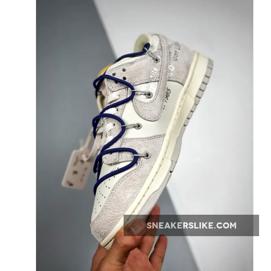 Off-White x Nike Dunk Low '18 To 50' Sail/Neutral Grey / dj0950