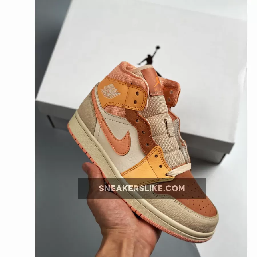 Air Jordan 1 Mid 'Apricot Orange' DH4270-800 #wmns air jordan 1 mid apricot