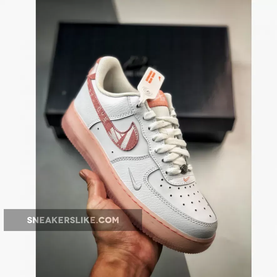 Nike Air Force 1 Low 'Overbranded' White Pink / white nike air force womens