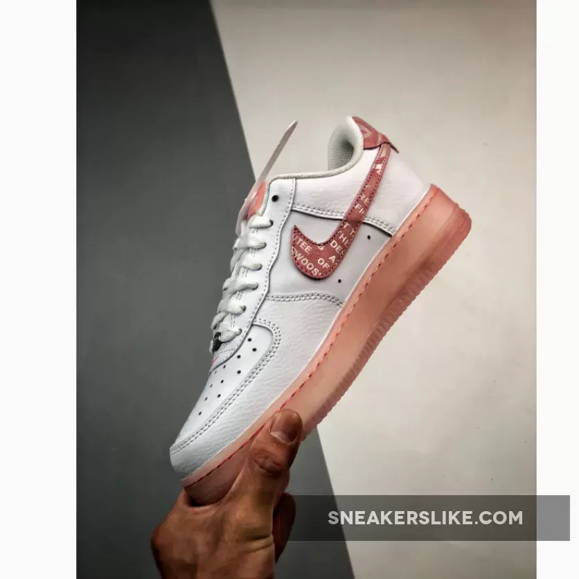 Nike Air Force 1 Low 'Overbranded' White Pink / white nike air force womens