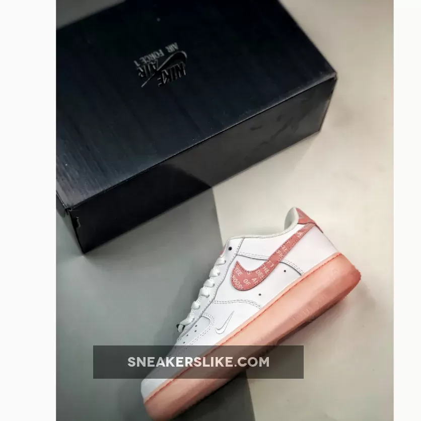 Nike Air Force 1 Low 'Overbranded' White Pink / white nike air force womens