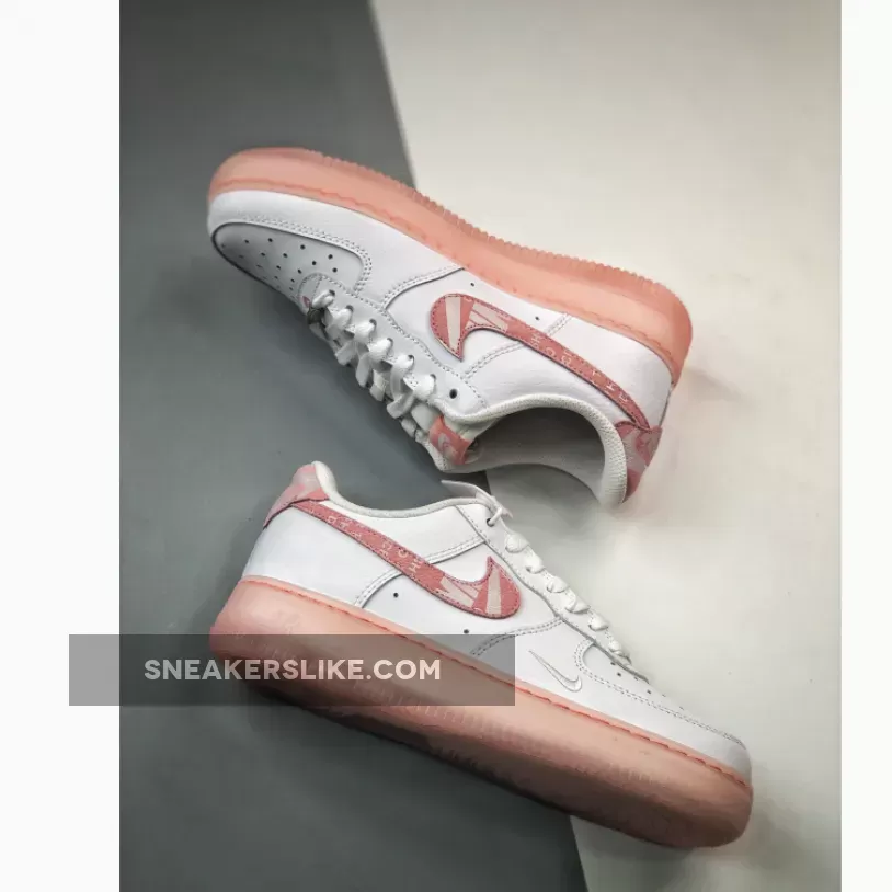 Nike Air Force 1 Low 'Overbranded' White Pink / white nike air force womens