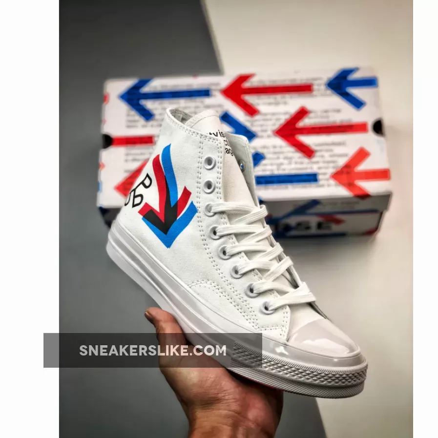 Patta x Experimental Jetset x Converse Chuck 70 High White Red Blue converse x patta