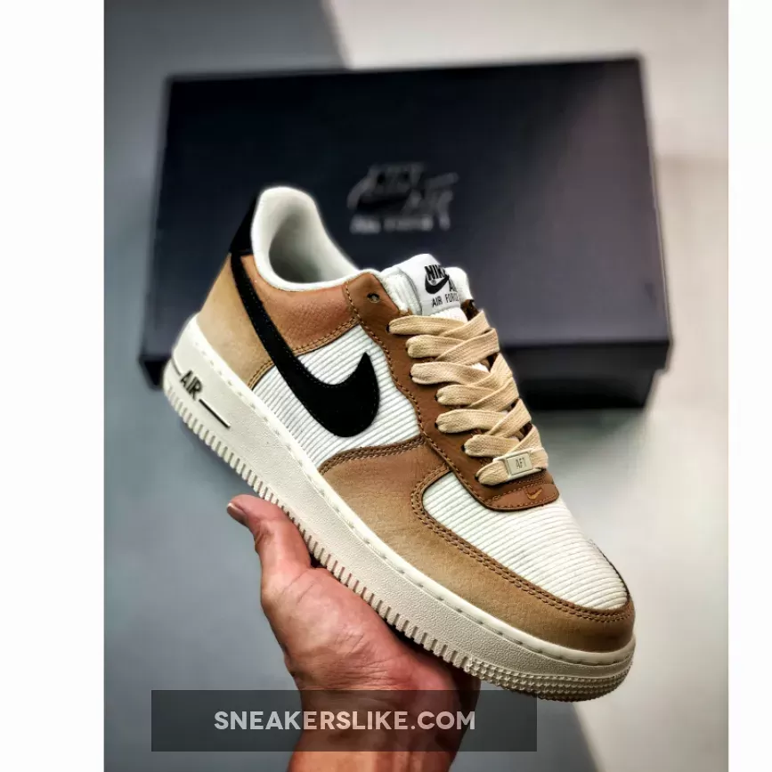 Nike Air Force 1 'Mushroom' White/Brown-Black DO6682-200 Ale Brown And Sanddrift