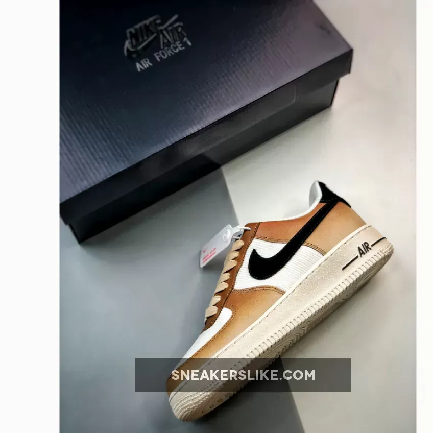 Nike Air Force 1 'Mushroom' White/Brown-Black DO6682-200 Ale Brown And Sanddrift