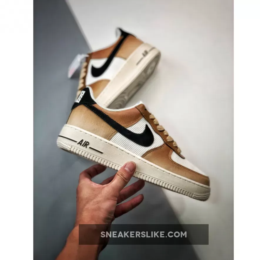 Nike Air Force 1 'Mushroom' White/Brown-Black DO6682-200 Ale Brown And Sanddrift