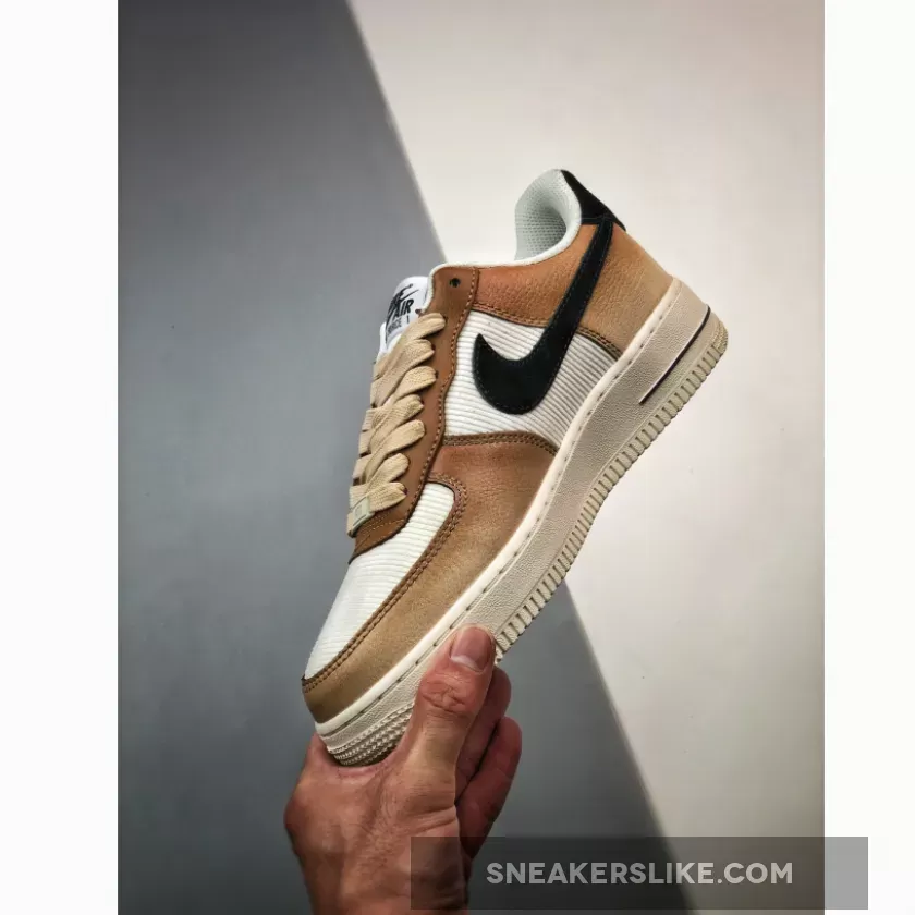 Nike Air Force 1 'Mushroom' White/Brown-Black DO6682-200 Ale Brown And Sanddrift