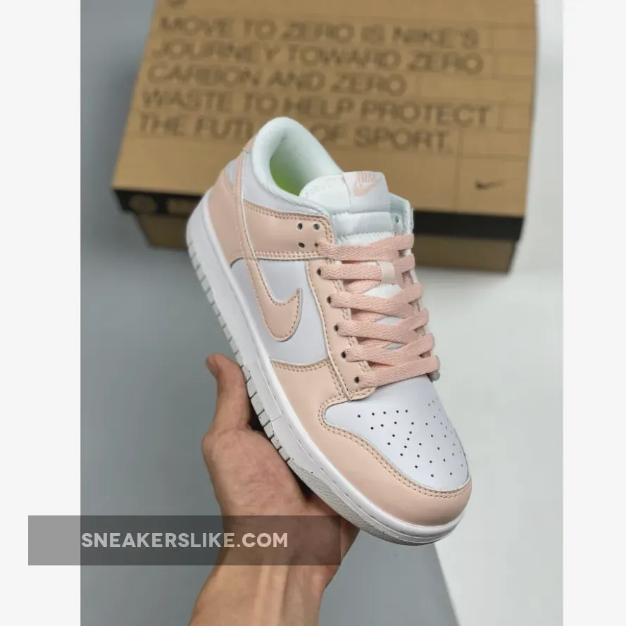 Nike Dunk Low 'Move To Zero' White/Pale Coral #nike dunk low coral