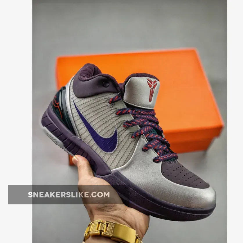 Nike Zoom Kobe 4 'Chaos Joker' Metallic Silver/Abyss-Nghtshd-Sprt / kobe joker