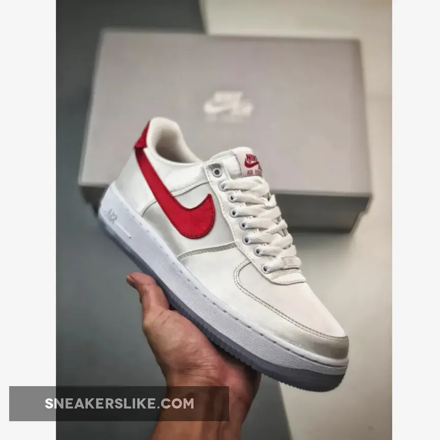 Satin Air Force 1 / Nike Air Force 1 Low Satin 'White/Red' DX6541-100