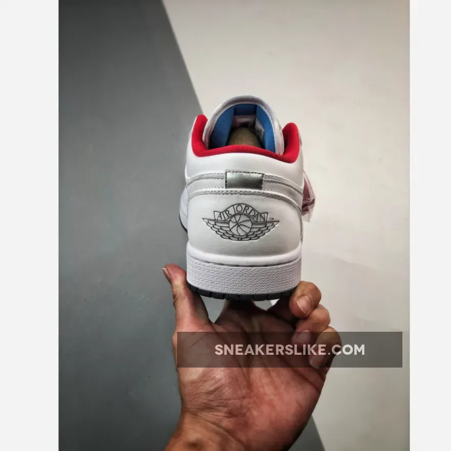 Red And White Jordan 1 Low Air Jordan 1 Low GS White Red For Womens