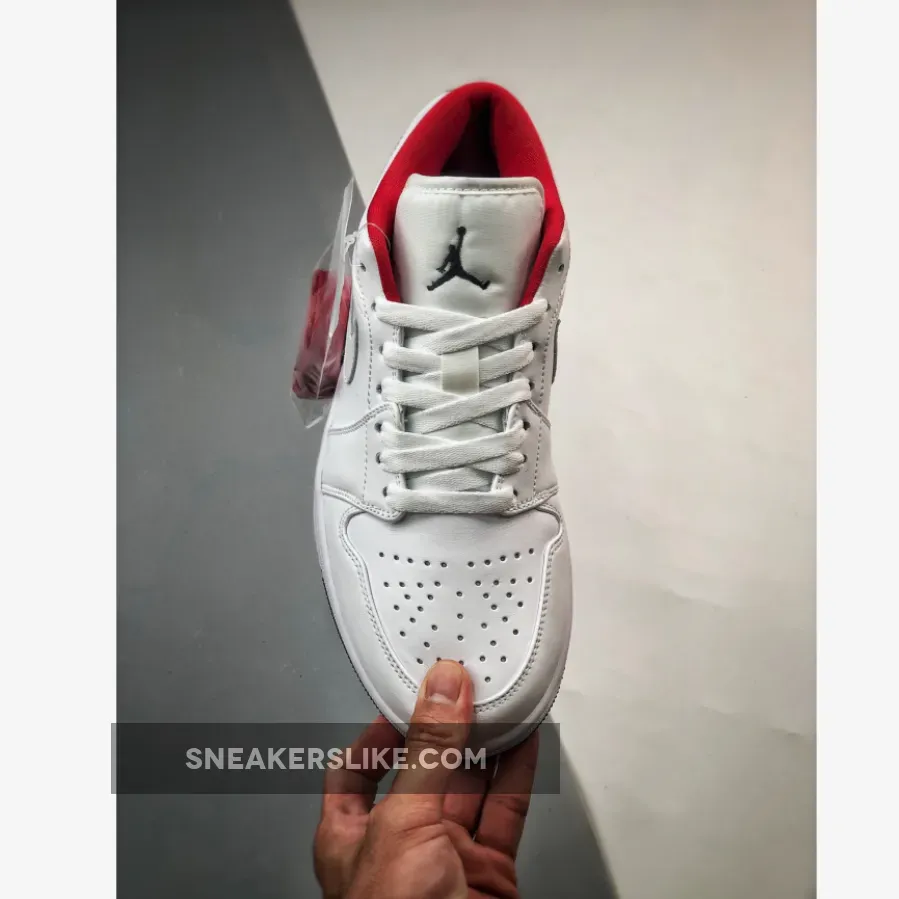 Red And White Jordan 1 Low Air Jordan 1 Low GS White Red For Womens