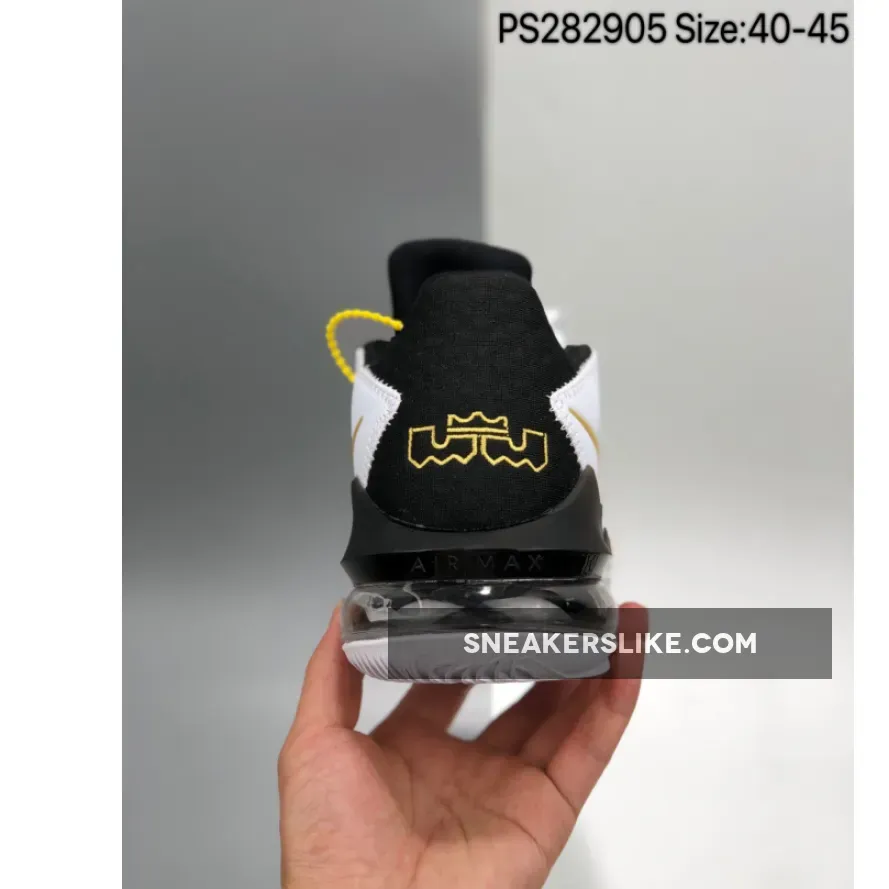 Nike LeBron 17 Low White/Metallic Gold-Black Lebron 17s Gold