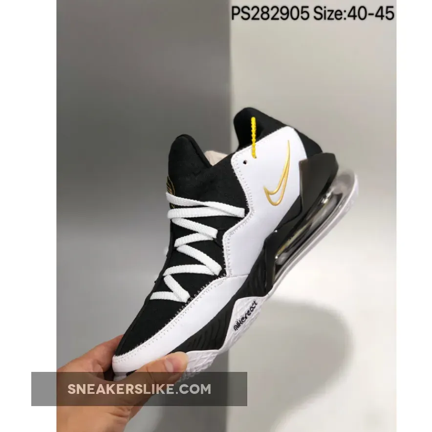 Nike LeBron 17 Low White/Metallic Gold-Black Lebron 17s Gold