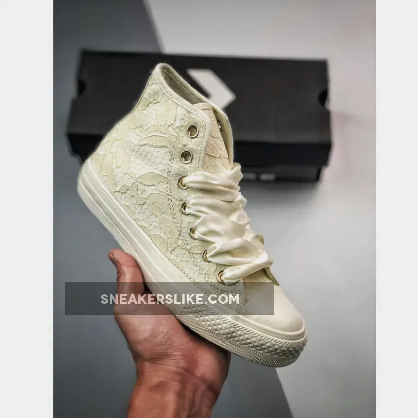 Converse Chuck Taylor All Star High 'Lace Egret' A01775C Restock