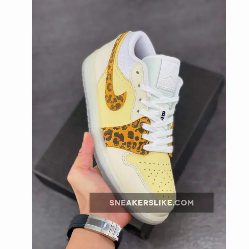 Air Jordan 1 Low 'SNKRS Day' Yellow Sail DN6998-700 / jordan 1 low leopard