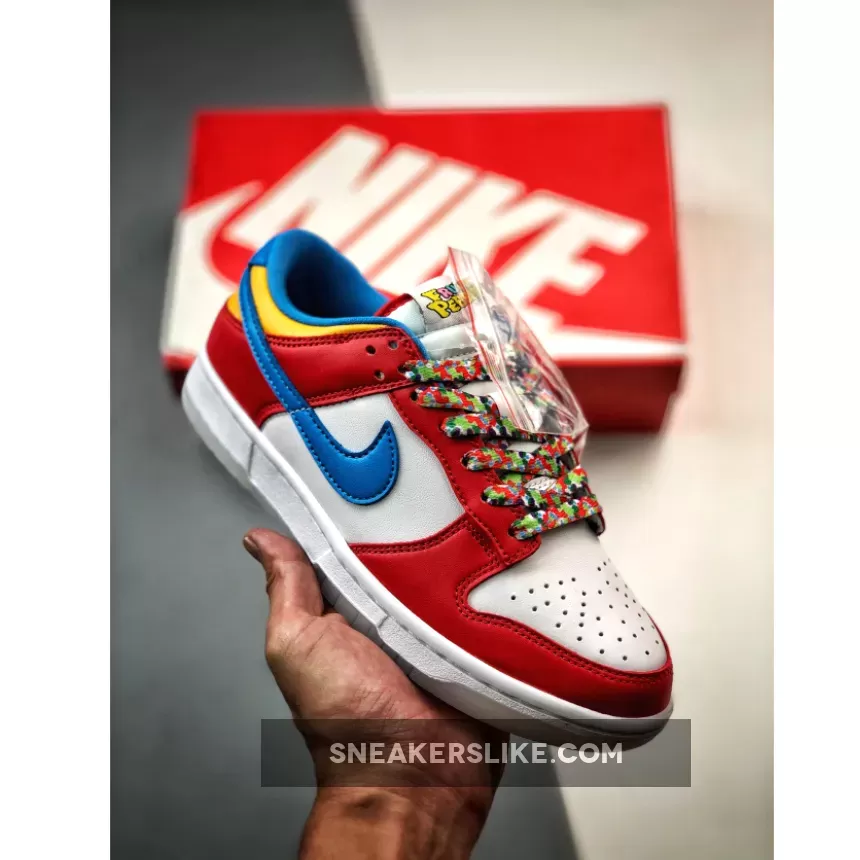 LeBron x Nike Dunk Low Fruity Pebbles DH8009-600 Lebron Dunk Low Fruity Pebbles