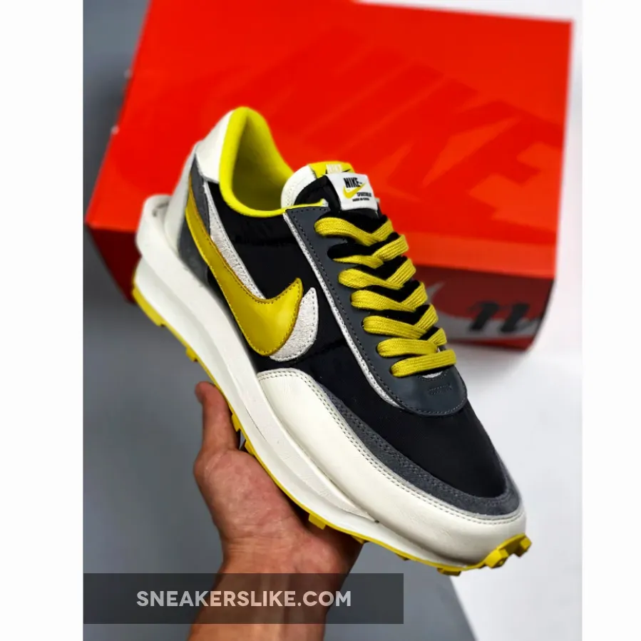 sacai x Undercover x Nike LDWaffle Black/Sail-Dark Grey-Bright Citron / undercover waffle nike