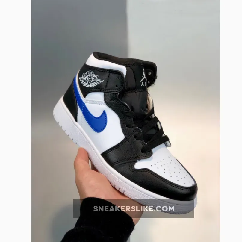 Air Jordan 1 Mid Multi Color Swoosh 554725-052 Jordan 1 Multi-color Swoosh