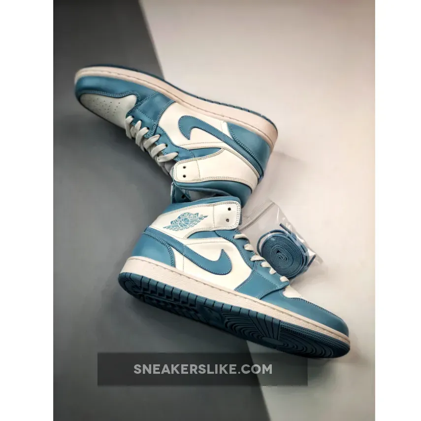 Air Jordan 1 Mid 'UNC' University Blue/White / women's jordan university blue