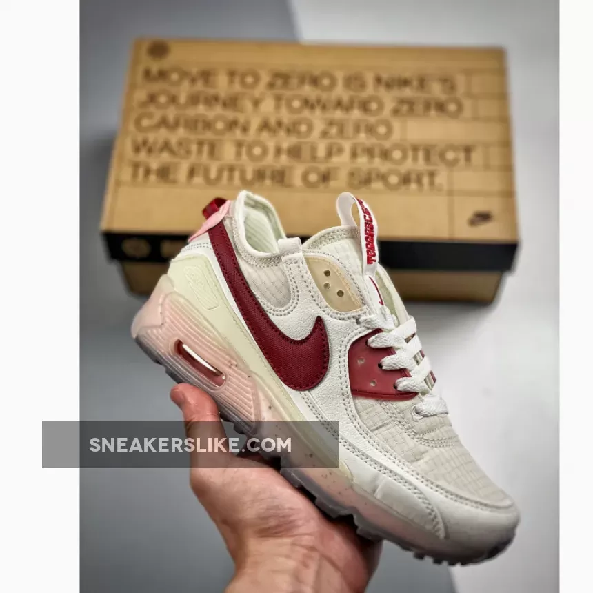 Nike Air Max 90 Terrascape White/Pomegranate-Pink Glaze DC9450-100 Nike Pomegranate