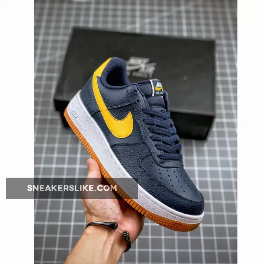 Nike Air Force 1 Low Navy Yellow CI0057-400 New Releases