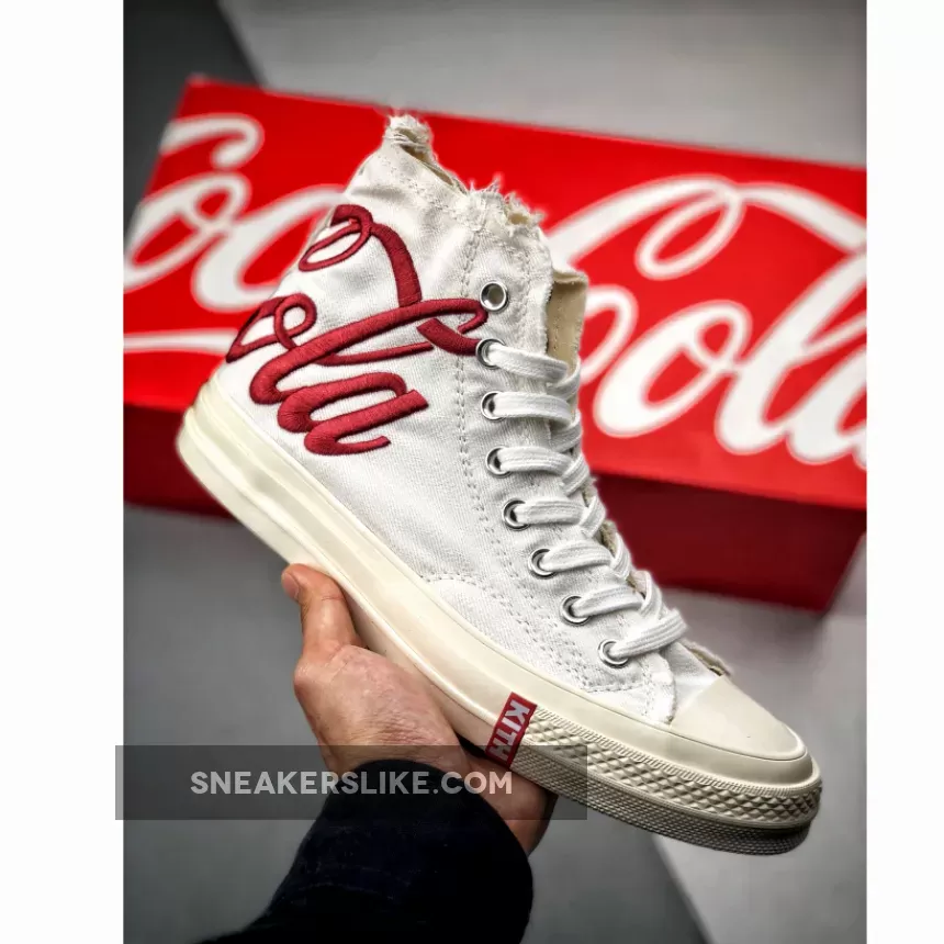 KITH X Coca-Cola X Converse Chuck Taylor All Star '70s White Red 1666266262 For Sale