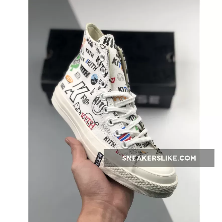 Kith X Converse Chuck 70 High '10th Anniversary' White/Multi 172466C Online