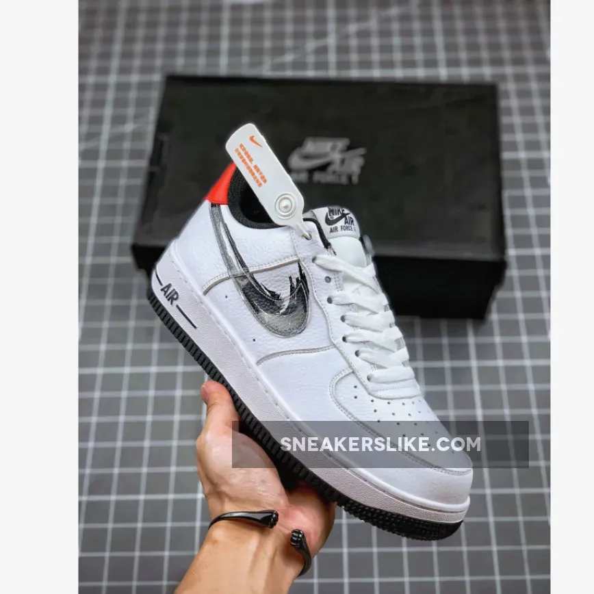 Nike Air Force 1 'Brushstroke' White / air force brush stroke