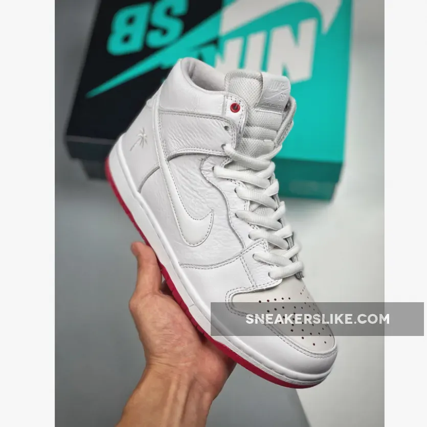 Kevin Bradley x Nike SB Dunk High White University Red kevin bradley dunks