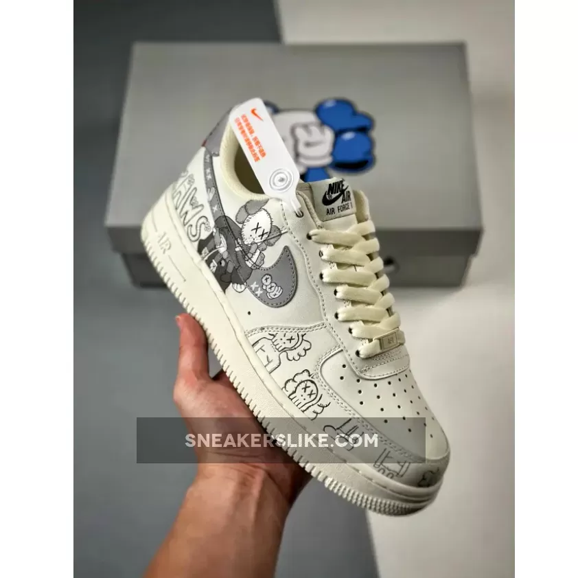 Kaws X Nike Air Force 1 Low White Grey Online