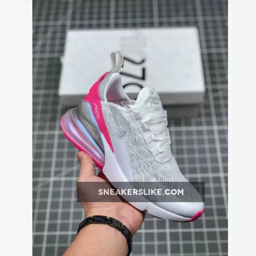 Nike WMNS Air Max 270 White/Pink-Grey - nike air max iridescent