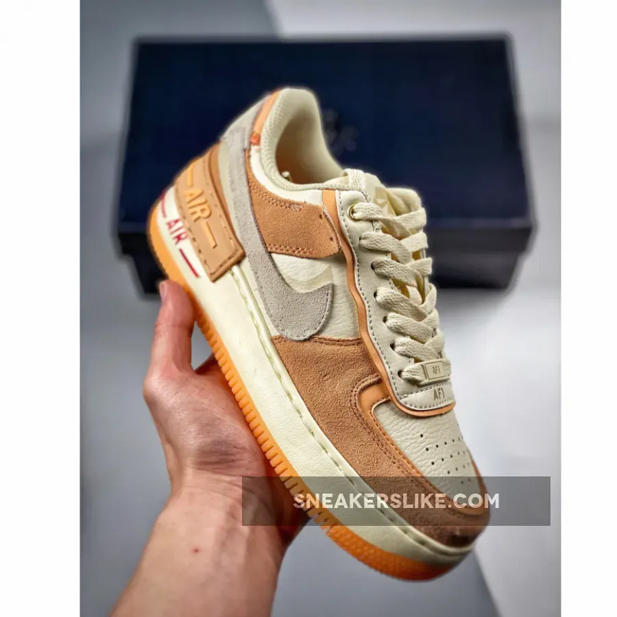Nike Air Force 1 Shadow 'Sisterhood' Cashmere/Orange DM8157-700 / nike air force 1 shadow cashmere orange