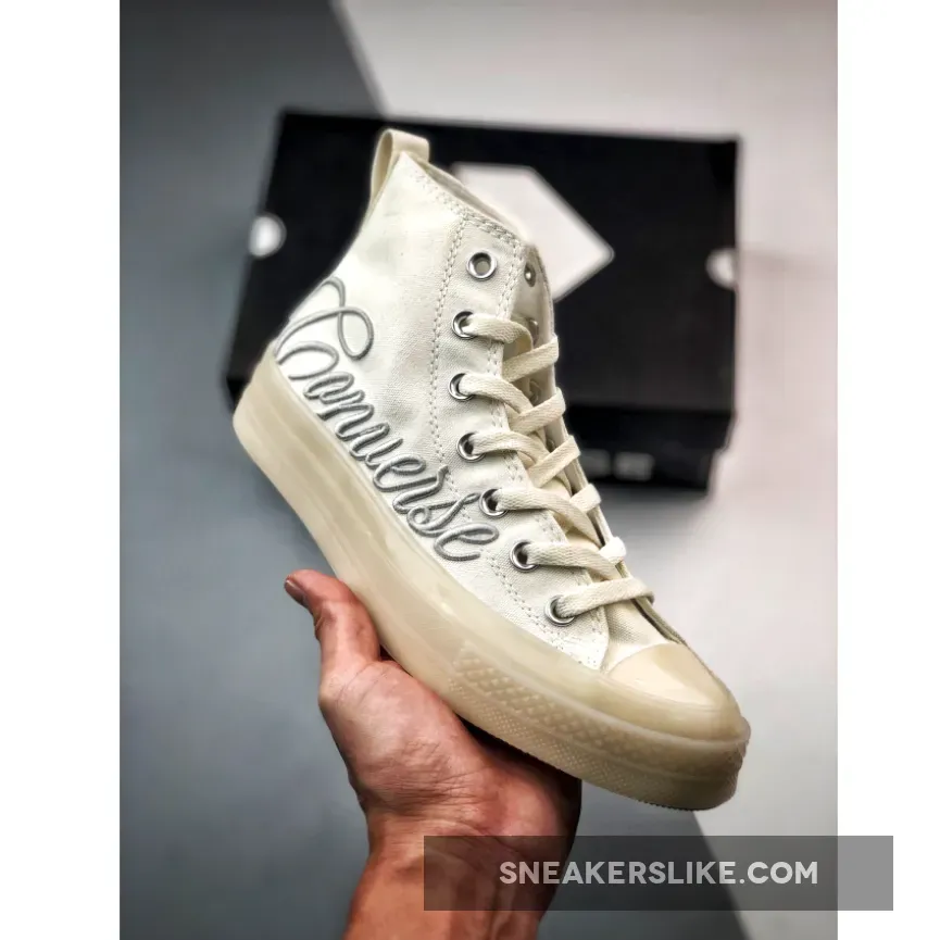 Converse Chuck Taylor Embroidered Logo CX High White For Womens A01771C / chuck taylor all star embroidered heart