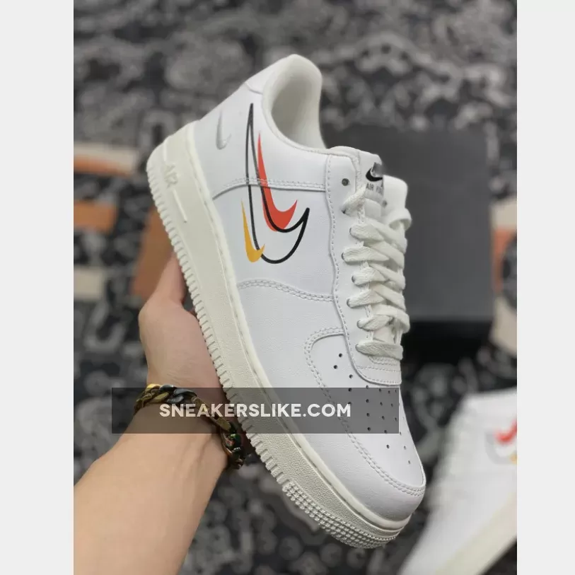 Nike Air Force 1 Low Multi-Swooshes White - nike air force multi